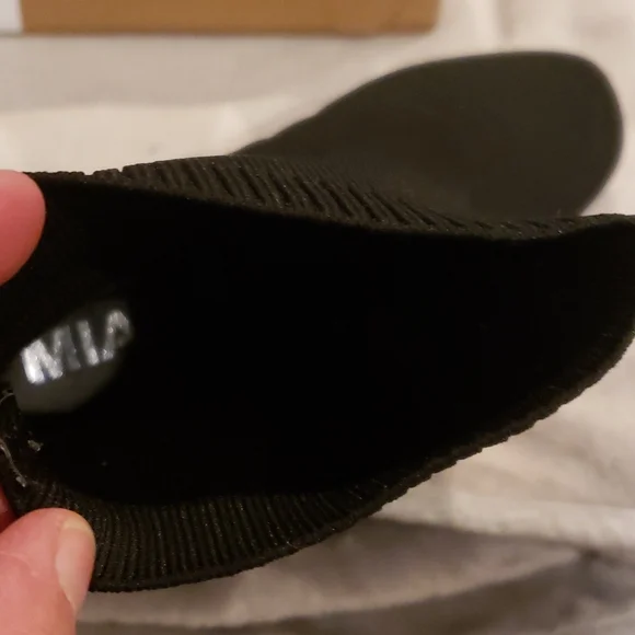 New MIA black stretch heels booties, size 9.5 - Picture 6 of 6